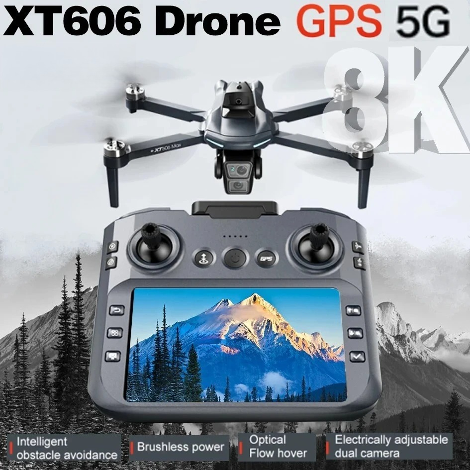 Drone Rc Plegable - طائرة بدون طيار XT606 الأصلية الاحترافية