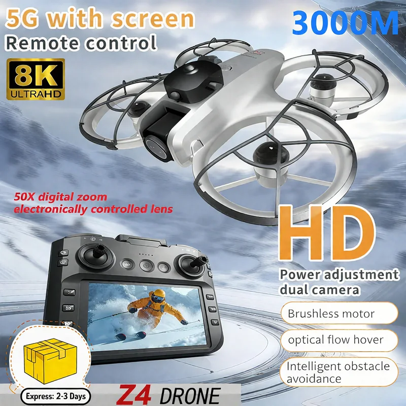 طائرة ميني Z4 الجديدة بدون طيا - مراجعة Drone Rc Plegable وسعره
