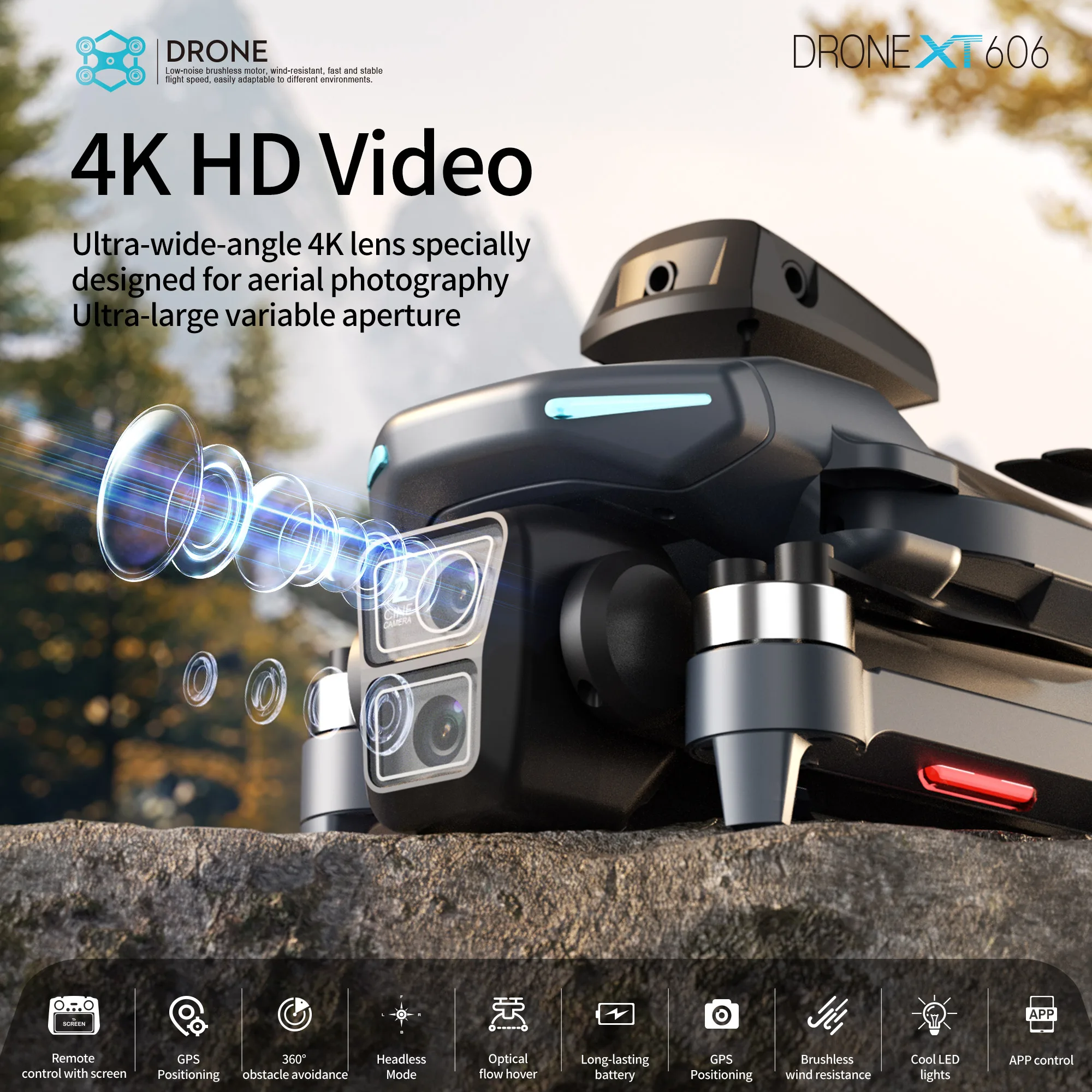 طائرة بدون طيار XT606 الأصلية  - مراجعة Drone Rc Plegable وسعره