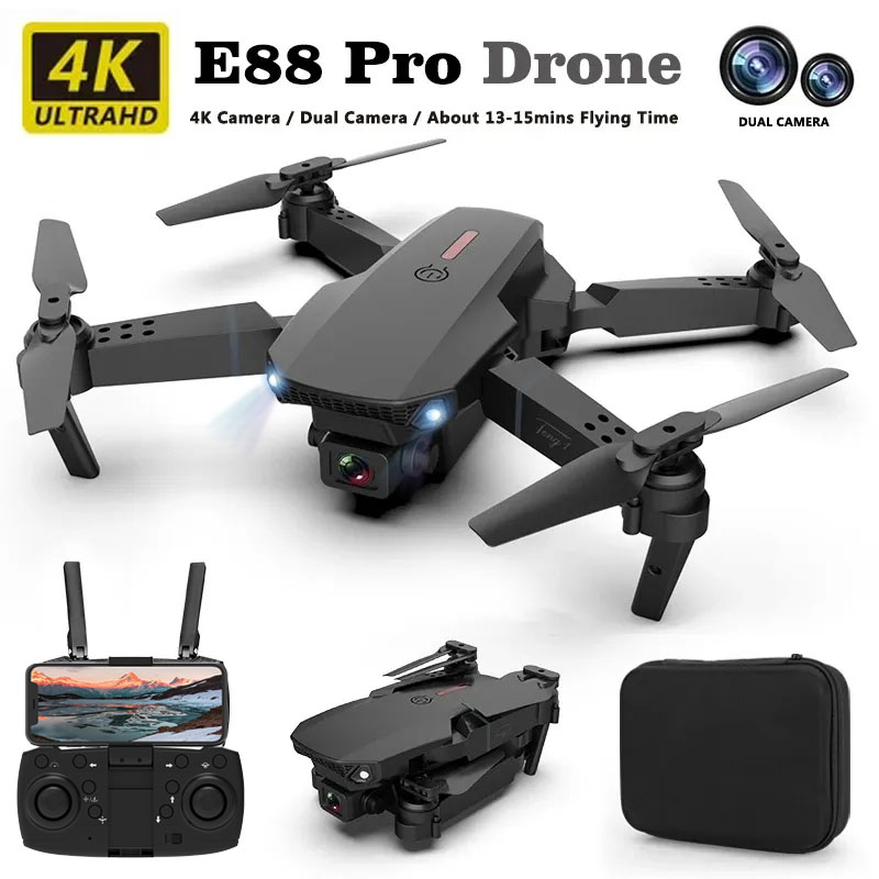 E88pro الطائرة بدون طيار المهن - مراجعة Drone Rc Plegable وسعره