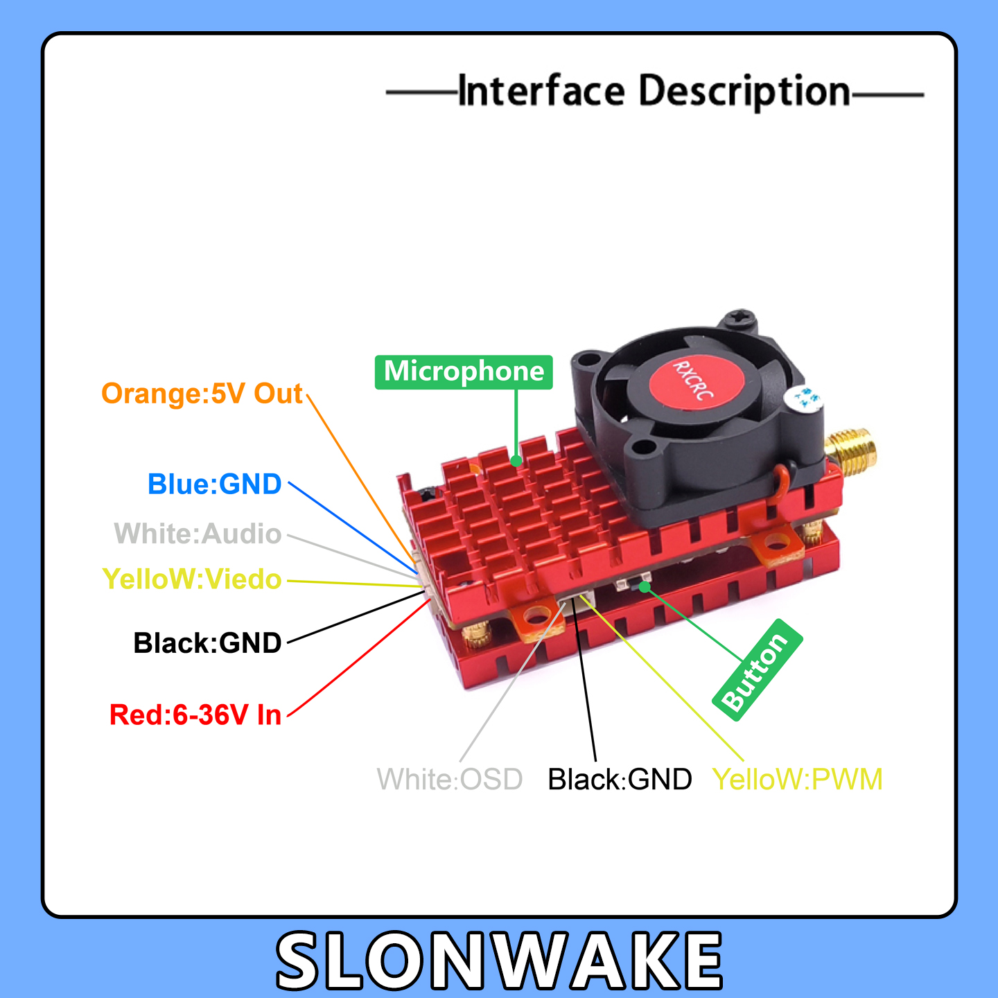 كاميرا SLONWAKE 5.8G 2W VTX FP - مراجعة Drone Rc Plegable وسعره