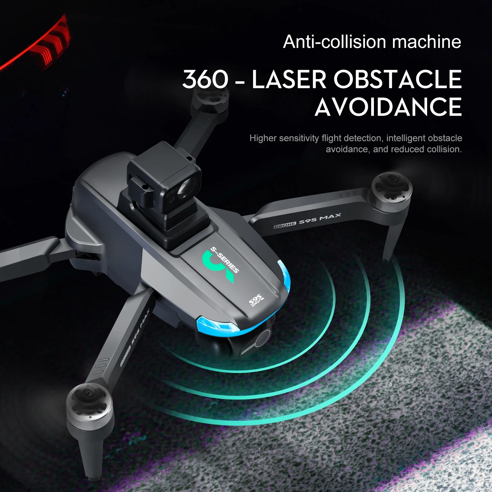 جديد S9S ماكس طائرة صغيرة بدون - مراجعة Drone Rc Plegable وسعره
